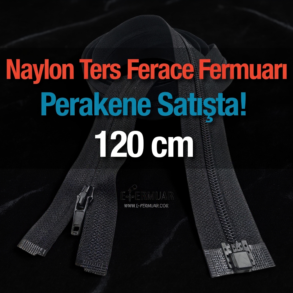 120 Cm Naylon Ters Ferace Fermuarı ZP00120S