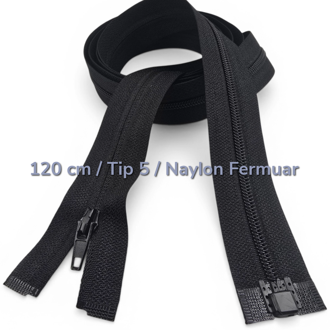 120 cm 47.24" Reversed Nylon Abaya Zipper | For Long Outerwear | ZP00120S