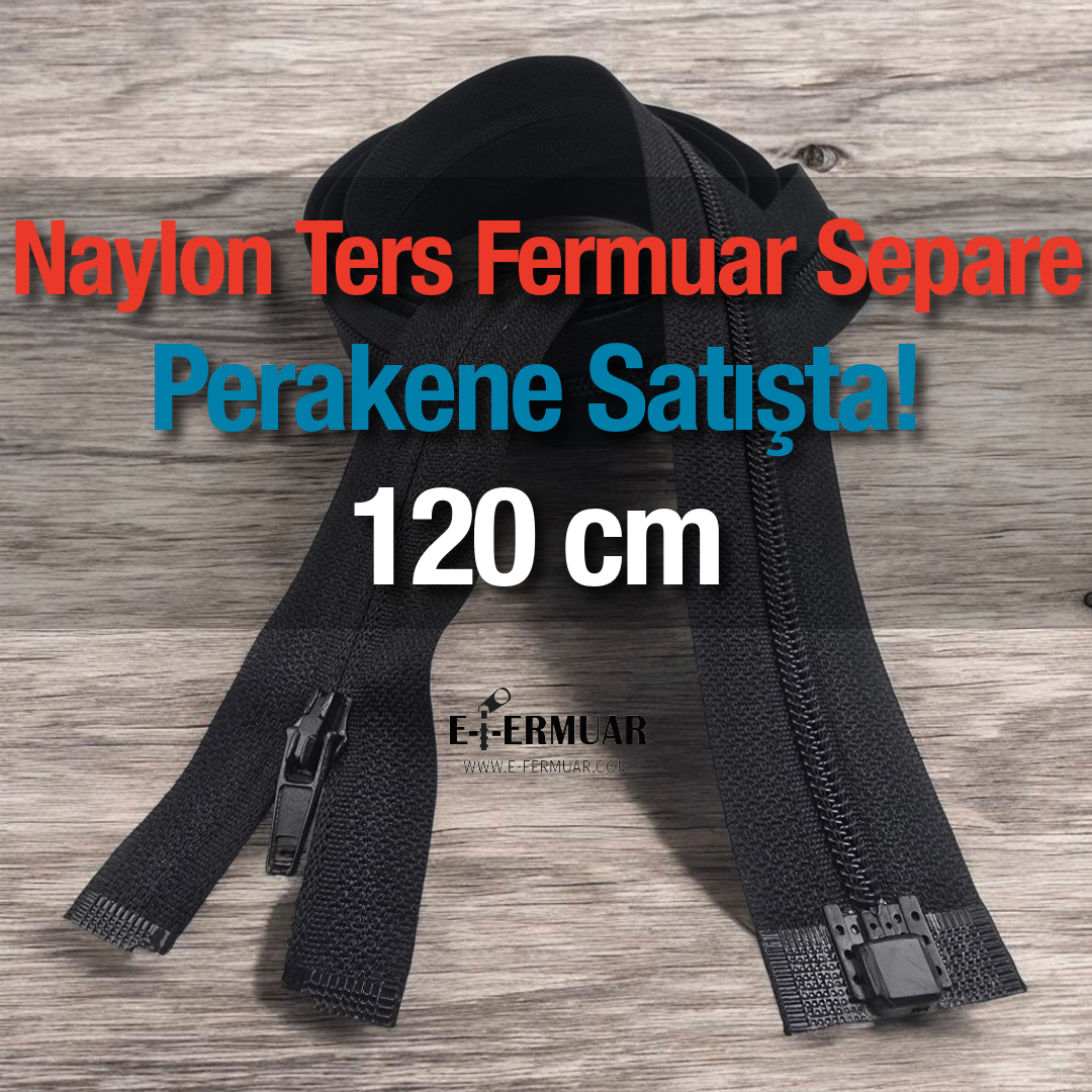 120 Cm Naylon Ters Ferace Fermuarı ZP00120S