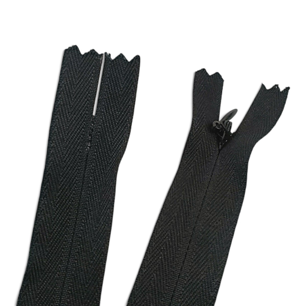 26 cm Black Woven Tulle Closed-End Invisible Zipper – Dress, Skirt & Evening Gown Zipper ZPG0026DKM