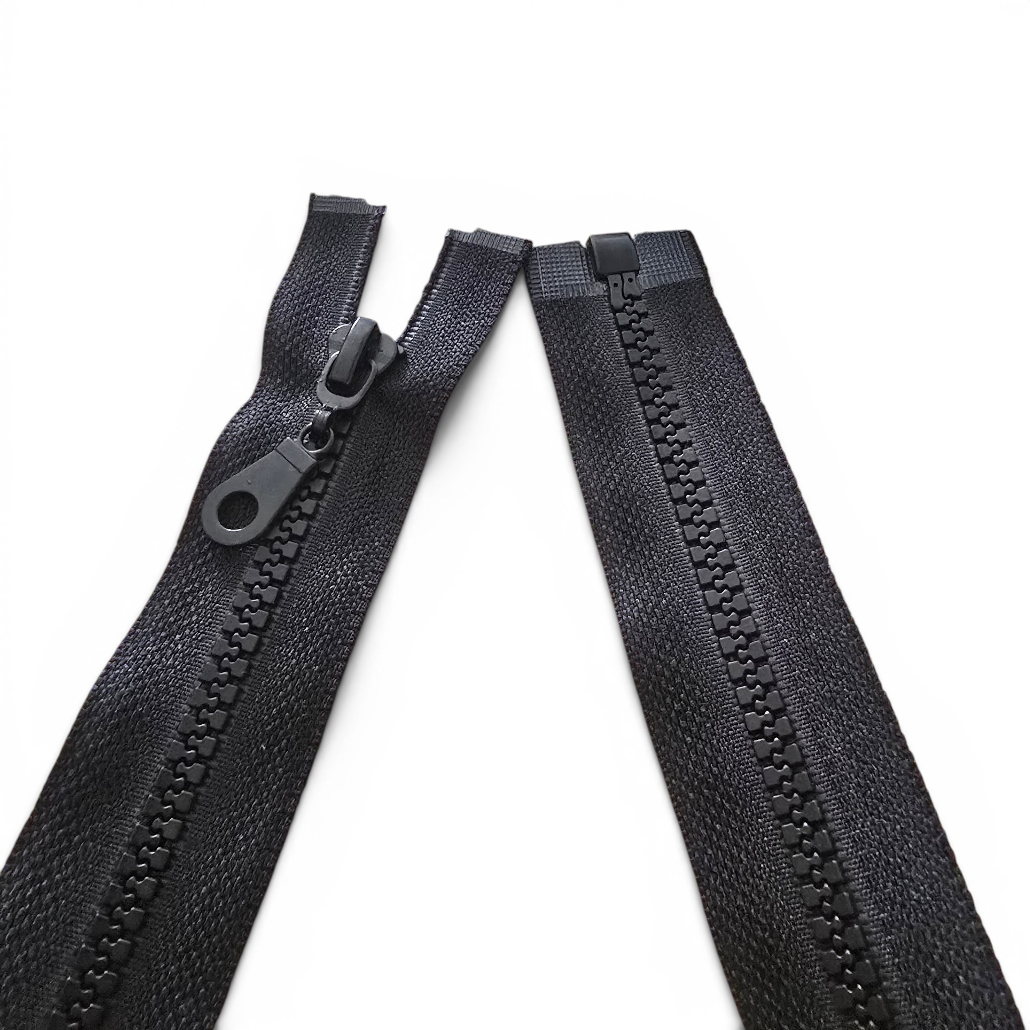 55 cm T6 Bone Zipper with Open End and Separable Pear-Shaped Handle | For Jackets and Coats | Zpk0055t6Promo