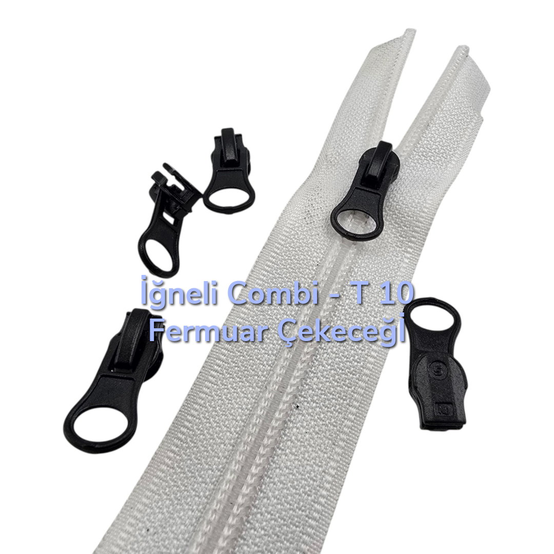 İğneli Combi Fermuar Çekeceği T 10 - KRSCT10