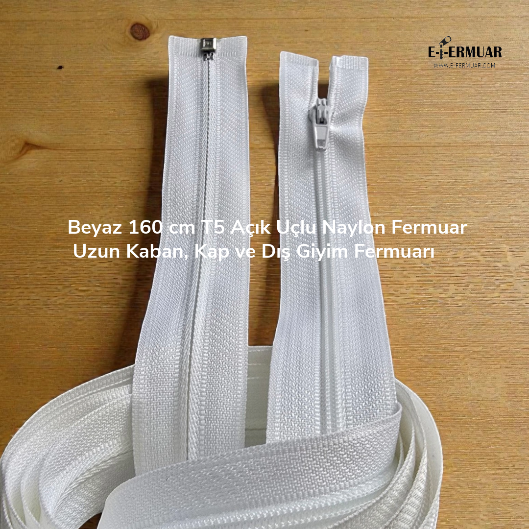 160 cm Nylon Special Handle-Type Abaya Zipper, Open End (Separate) - Zp00160T5