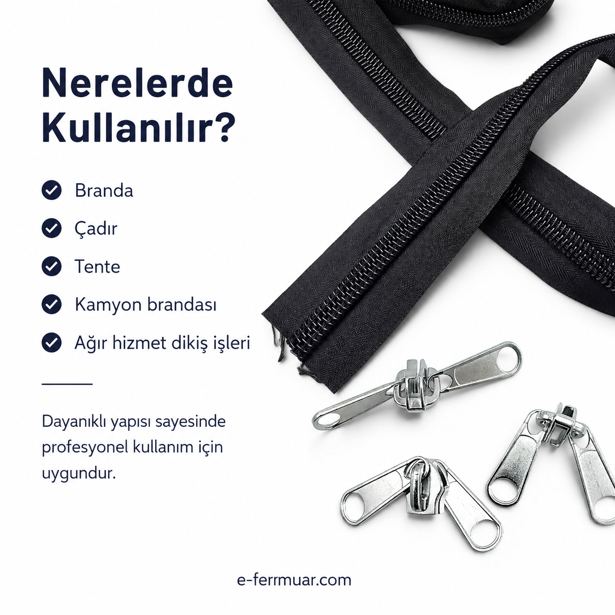 #10 Nylon Zipper Chain Set for Tarpaulin & Tent Work – 10 m / 32.81 ft + 10 Sliders ST-0013