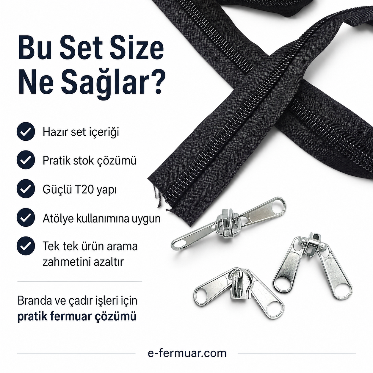 #10 Nylon Zipper Chain Set for Tarpaulin & Tent Work – 10 m / 32.81 ft + 10 Sliders ST-0013