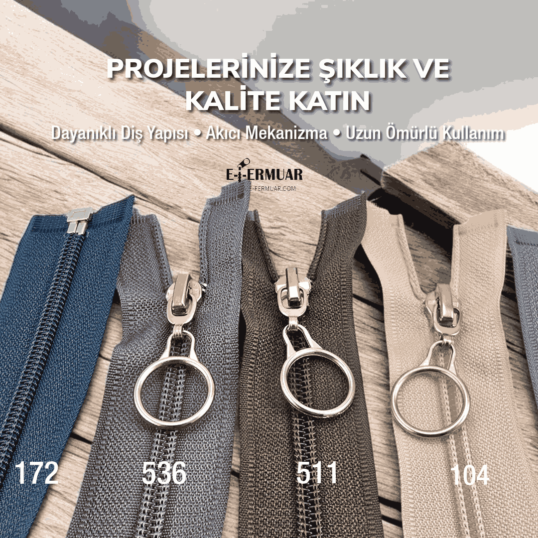 47 cm Tip 10 Naylon Mont Fermuarı Açık Uçlu Separe – Dayanıklı Kalın Dişli Model - ZPHSN0047T10