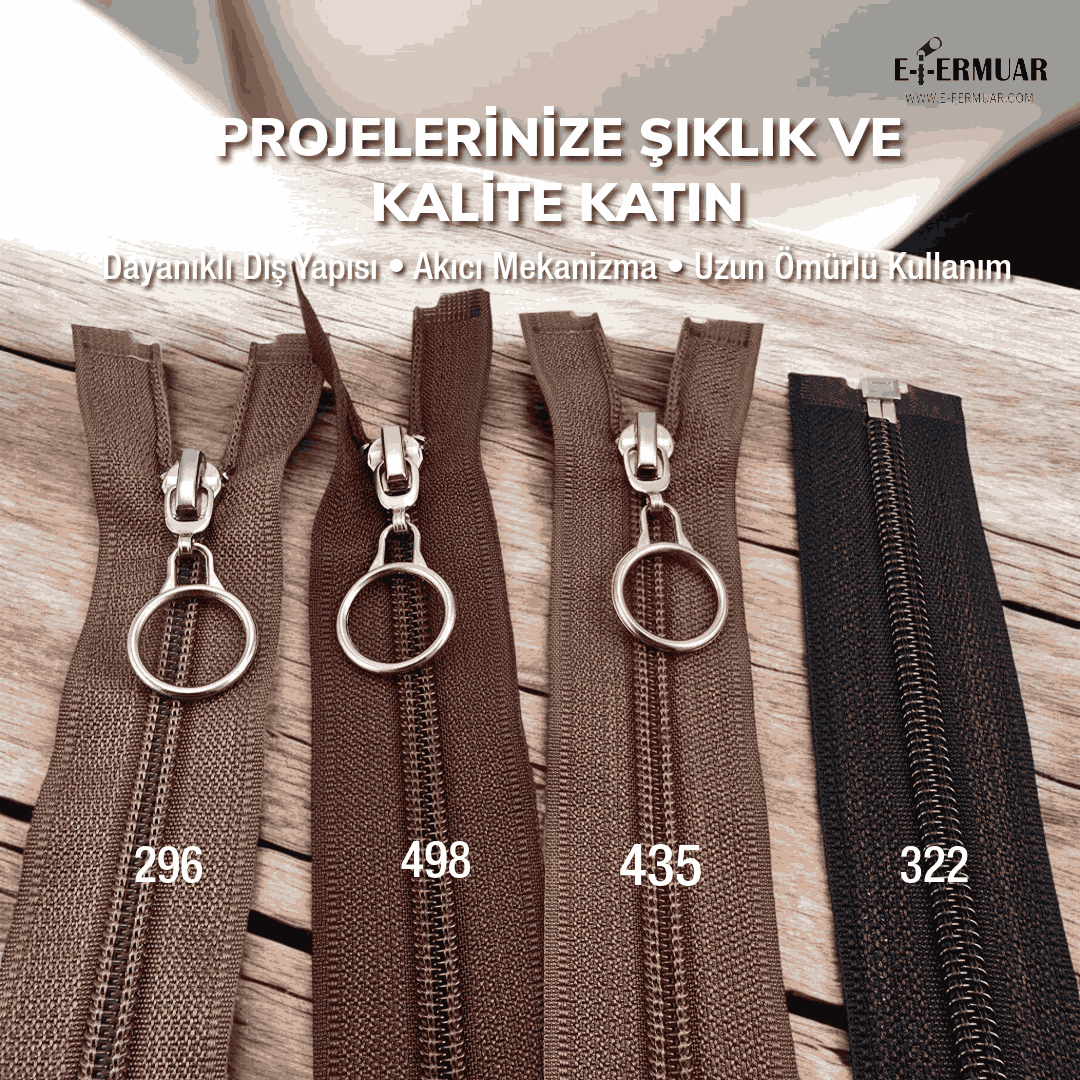 47 cm Tip 10 Naylon Mont Fermuarı Açık Uçlu Separe – Dayanıklı Kalın Dişli Model - ZPHSN0047T10